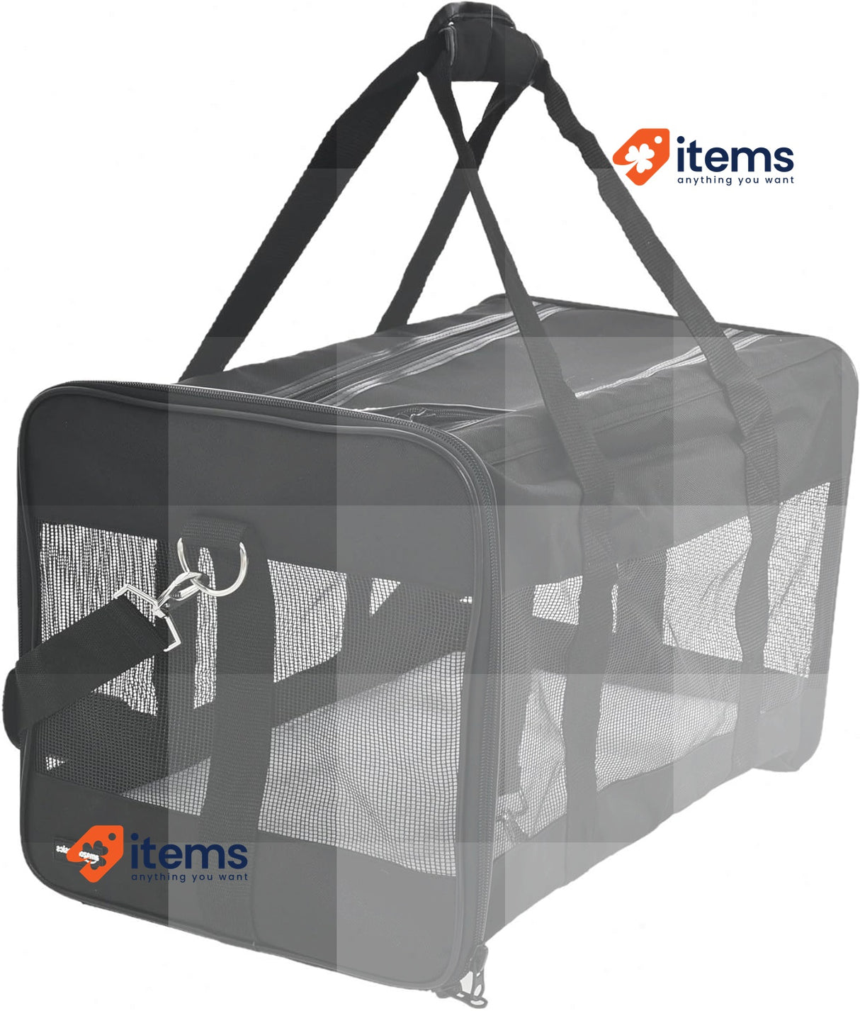 Amazon Basics Dog and Cat Soft Sided Pet Travel Carrier Black Medium 42 cm 27 cm