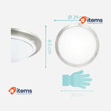 Eglo 83162 E27 25W 220-240 V, Satin Nickel Wall/Ceiling Lamp Planet 1