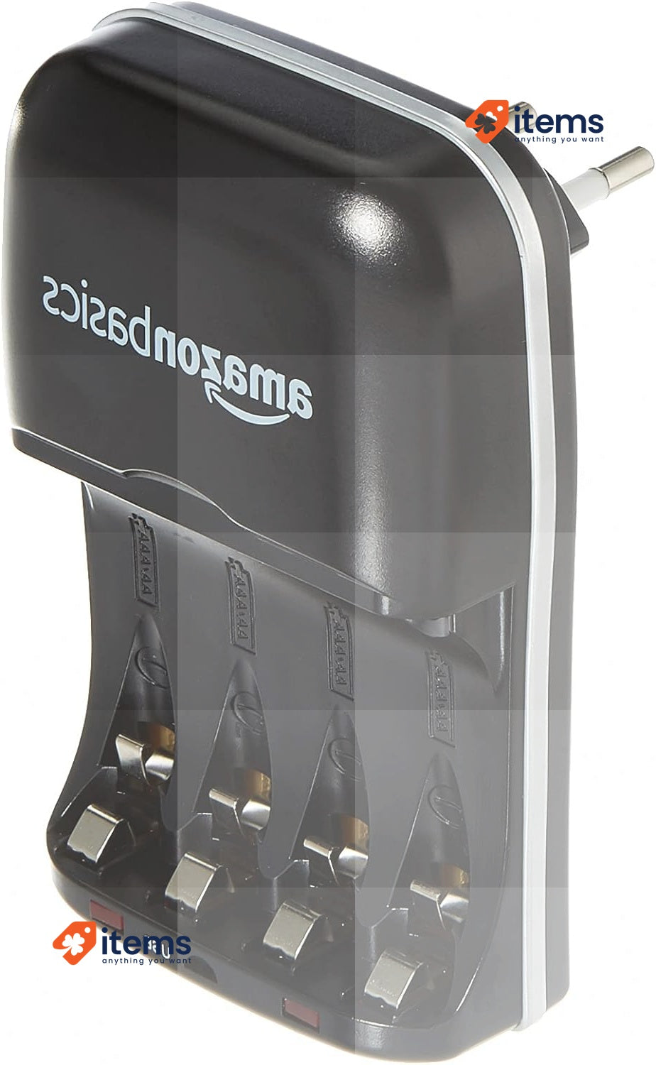Amazon Basics Battery Charger for NI-MH AA/AAA Batteries and USB Devices Black
