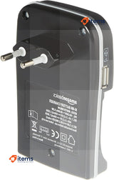 Amazon Basics Battery Charger for NI-MH AA/AAA Batteries and USB Devices Black