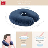 Pikolin home - neck viscoelastic travel pillow, 28 x 28 cm, natural colour