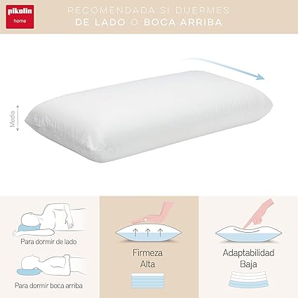 Pikolin Home Ergonomic Memory Foam Pillow 70 x 40 cm White