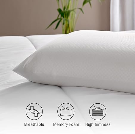 Pikolin Home Viscoelastic Pillow with Double Cover 35 x 60 cm White