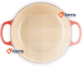 Le Creuset Signature Enamelled Cast Iron Round Casserole Dish+Lid 20cm 2.4L