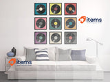 Americanflat Album Frame in Black - Aluminium Vinyl Frame 32x32 cm Black