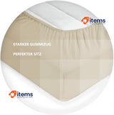 EXKLUSIV HEIMTEXTIL Jersey Fitted Sheet Purple Terry Towelling Elasticated Sizes