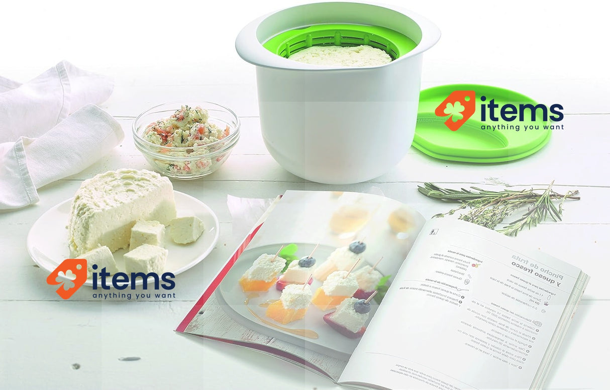 Lékué Fresh Cheese Maker White Kit Making At Home W/Book Spanish Other Food