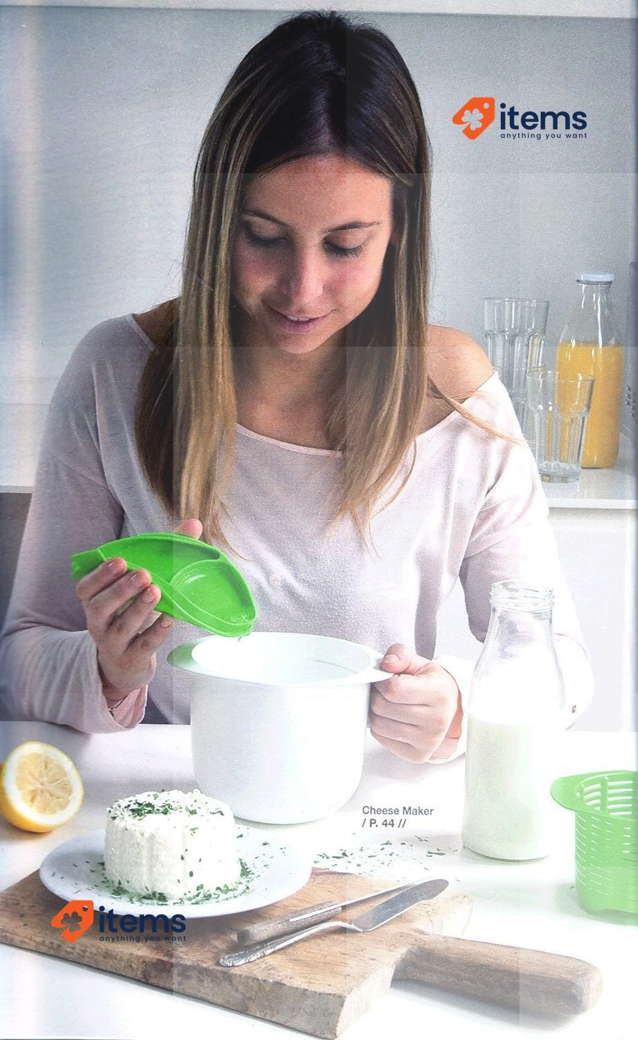Lékué Fresh Cheese Maker White Kit Making At Home W/Book Spanish Other Food