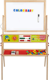 COLORBABY Blackboard and Chalk Wood Magnetic 42149