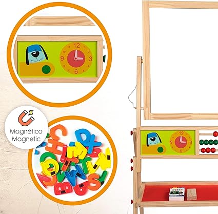 COLORBABY Blackboard and Chalk Wood Magnetic 42149