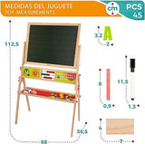 COLORBABY Blackboard and Chalk Wood Magnetic 42149