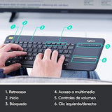 Logitech K400 Plus TV Keyboard and Touchpad. QWERTY - Spanish Layout