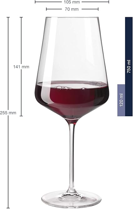 Leonardo 014790, Set of 6 glasses by Vino Rosso Puccini, Transparent