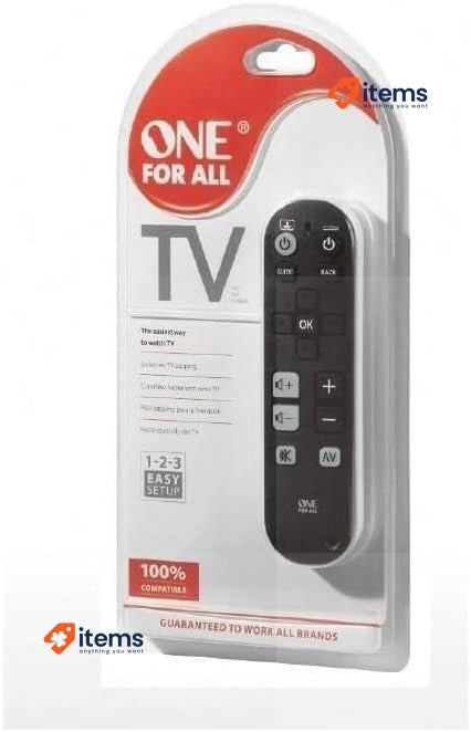One For All TV Zapper Universal Remote Control - Operates 3 Devices