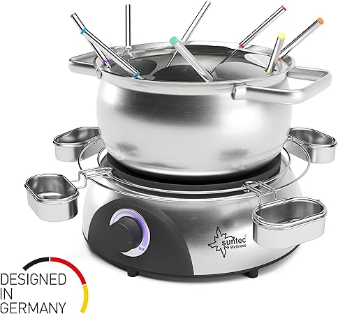 Suntec Wellness Electric Fondue for 8 people Silver