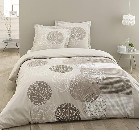 Vision Adèle Duvet Cover and 2 Matching Pillowcases Beige