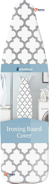 Whitmor Deluxe Ironing Board Cover and Pad-Medallion, Medallian Gray