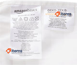 Amazon Basics 400 Thread - Count Fitted Sheet 200 X 30 Cm White 400TC Free