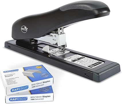 Rapesco 1307 Germ-Savvy Antibacterial, ECO HD Stapler with 2000 Staples Black