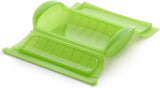 Lékué Steam Case 1-2 pers, Silicone, Green, 12.4 x 24 x 5 cm