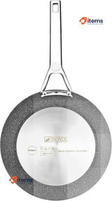 Monix Mineral Frying Pan 22 cm Aluminium with Non-Stick Stone Type Induction