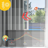 Deconovo Solid Room Darkening Curtain Thermal Insulated 55 x 102 Inch Grey W55