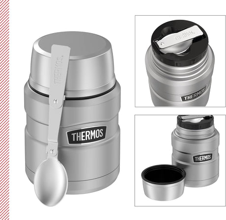 Thermos Stainless King Food Jar 0,47l Matte Stainless Steel