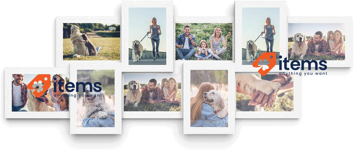 SONGMICS Collage Photo Frame for 10 Photos 4x6 Photo Frame NO MOUNTING ACESSORy