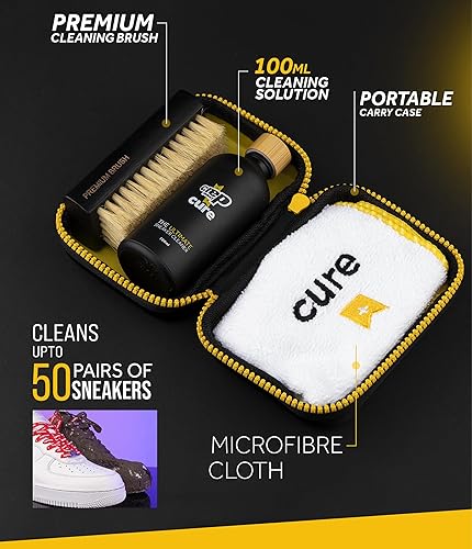 Crep Protect Cure Shoe Cleaner with Shoe Cleaning Brush & Cloth