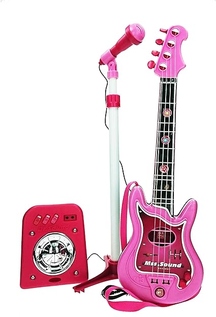 Claudio Reig - Set Flash microphone + bass + Guitar Color Pink ( 8441)