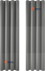 Deconovo Super Soft Solid Thermal Insulated Blackout Curtains Light grey