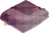 Amazon Basics Throw Blanket, Not Heated 168 x 229 cm Eggplant