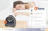 TFA Dostmann Sunrise 60.1513.01 Analogue Radio-Controlled Black