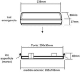 B·LED BARCELONA LED - Emergency LED 3W, 250 lumens.