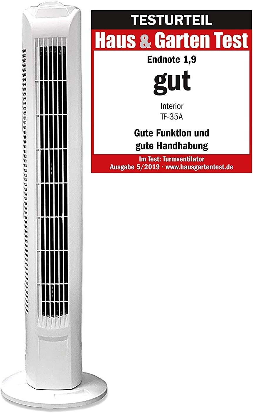 JUNG Tower Fan MY-GOODBERY 24, Interior column fan, 78cm, 3lvls. 45W, White