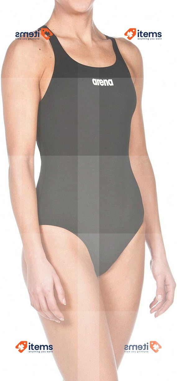 Arena Women s Solid Pro Swimsuit Black-White, Size 38UK, 43DE, 44FR Black/White