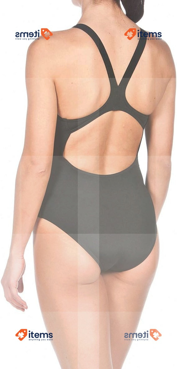 Arena Women s Solid Pro Swimsuit Black-White, Size 38UK, 43DE, 44FR Black/White