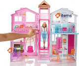 Barbie Doll House 3-Story Townhouse with 4 Rooms & Rooftop Lounge