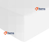Amazon Basics Fitted Sheet 160x200x30cm, Microfiber, Mattress Height up to 30cm