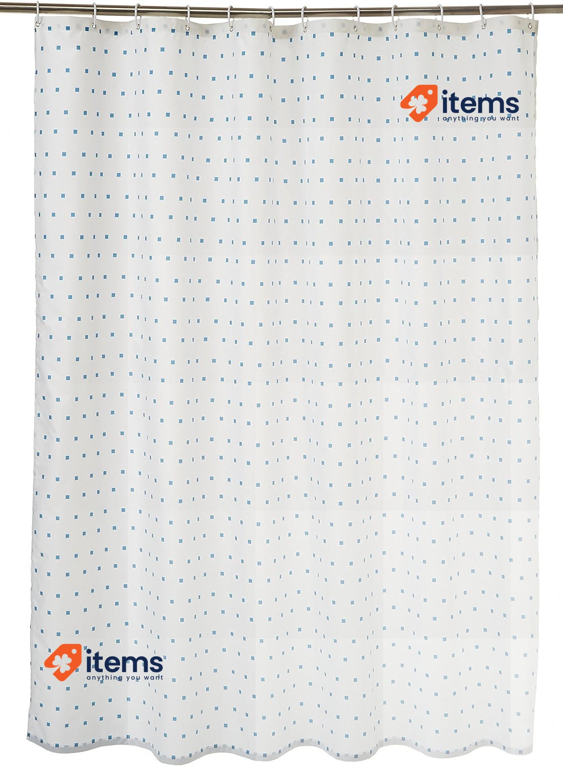 Amazon Basics Printed Fabric Shower Curtain Brown Beige Brown/Beige 180cm Drapes