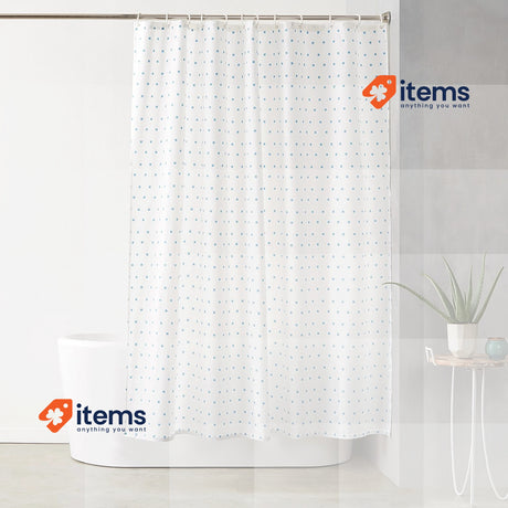 Amazon Basics Printed Fabric Shower Curtain Brown Beige Brown/Beige 180cm Drapes