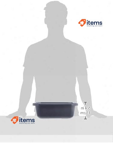 Curver 228033 Bowl 9 L Rectangular Plastic 38.5 x 31 x 12.7 cm Anthracite