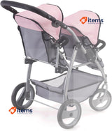 Bayer Design Pushchairs 26508AA Dolls Twin Tandem Pram <p>Suitable for dolls up