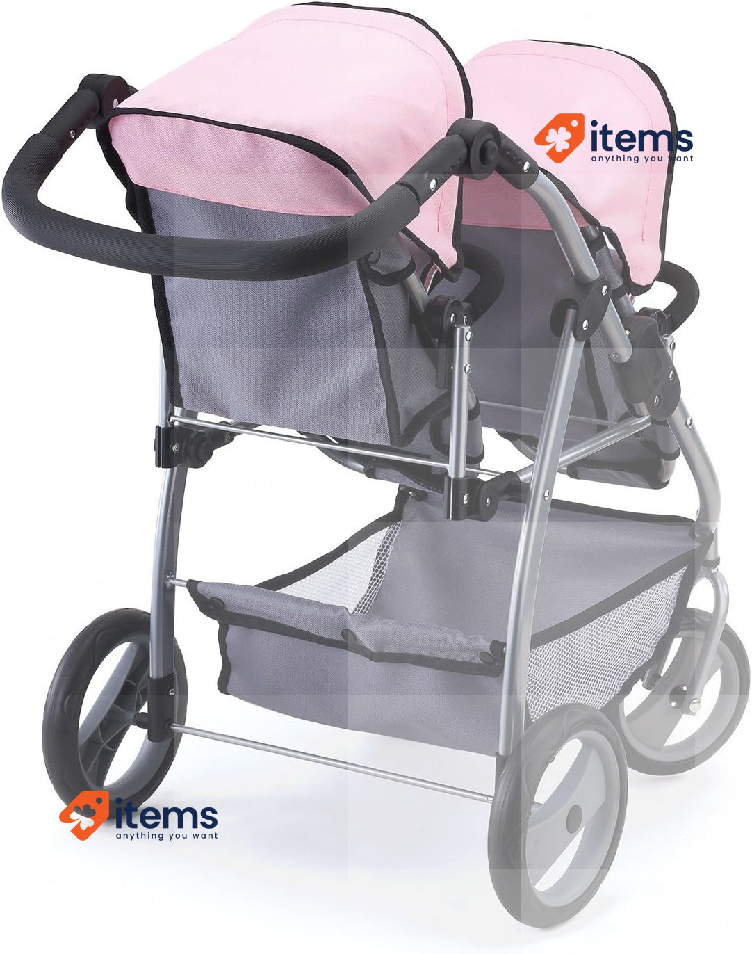 Bayer Design Pushchairs 26508AA Dolls Twin Tandem Pram <p>Suitable for dolls up