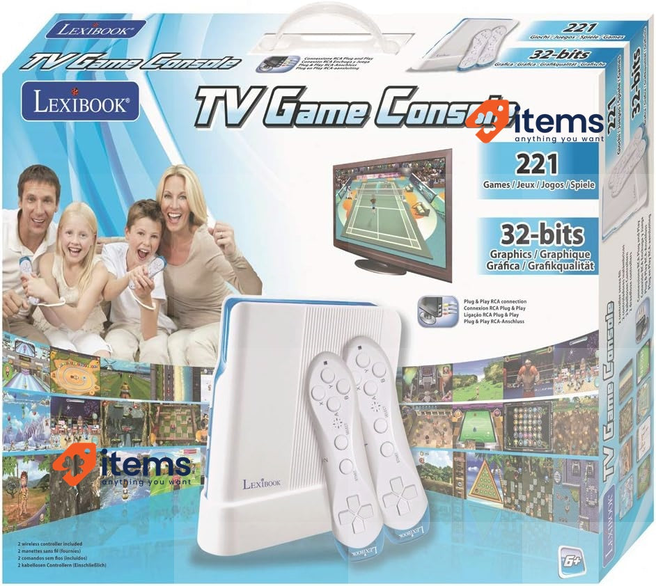 Lexibook TV Game Console JG7425 LEXIBOOK JG7425 221-in-1