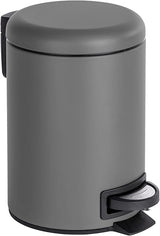 WENKO 22148100 Pedal bin Leman Grey Capacity