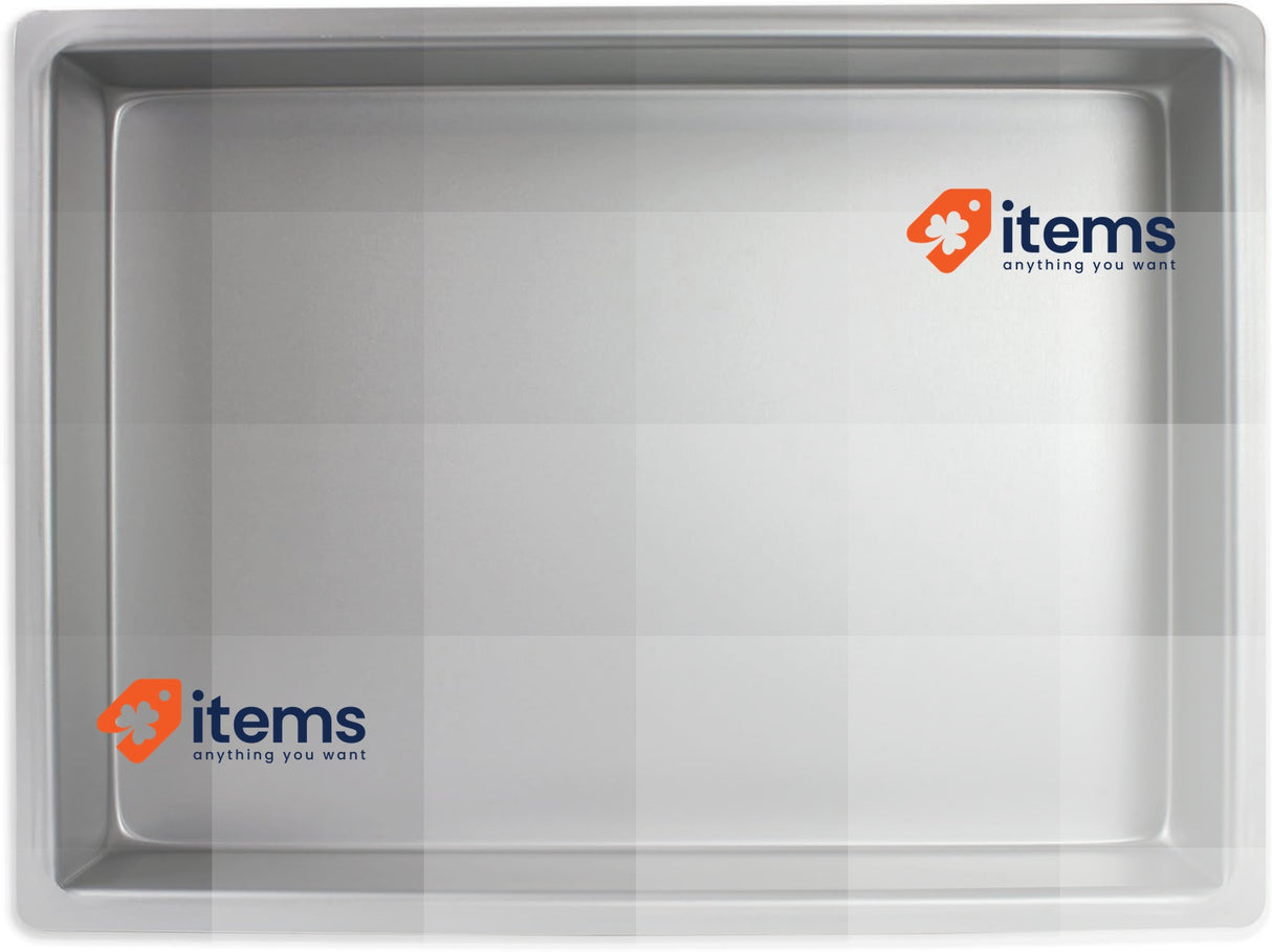 PME Oblong Aluminium Baking Tin 10 x 15-inch Silver PME OBL10152 10 x 15 x 2