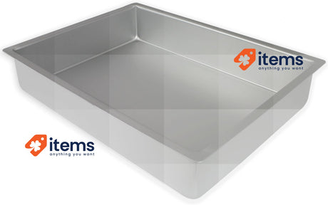 PME Oblong Aluminium Baking Tin 10 x 15-inch Silver PME OBL10152 10 x 15 x 2