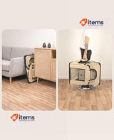 dibea Dog Transport Box Beige L lionto lionto Dog 70x52x50 cm 15 kg