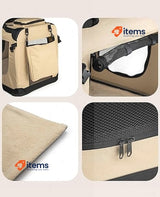 dibea Dog Transport Box Beige L lionto lionto Dog 70x52x50 cm 15 kg
